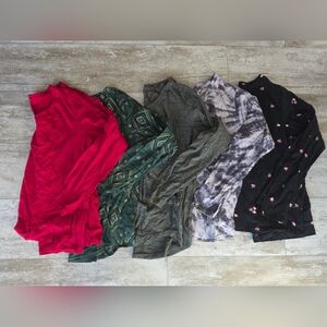 Sonoma everyday tee size Large long sleeve set of 5 shirts womans shirt bundle